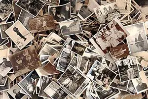  A pile of photographs.